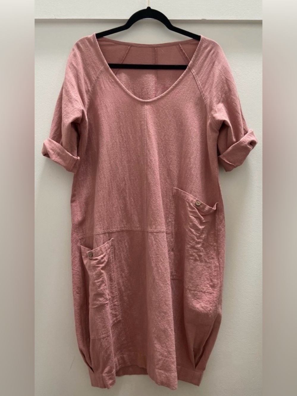 Tara Vao Cotton Cocoon Midi Dress Size M